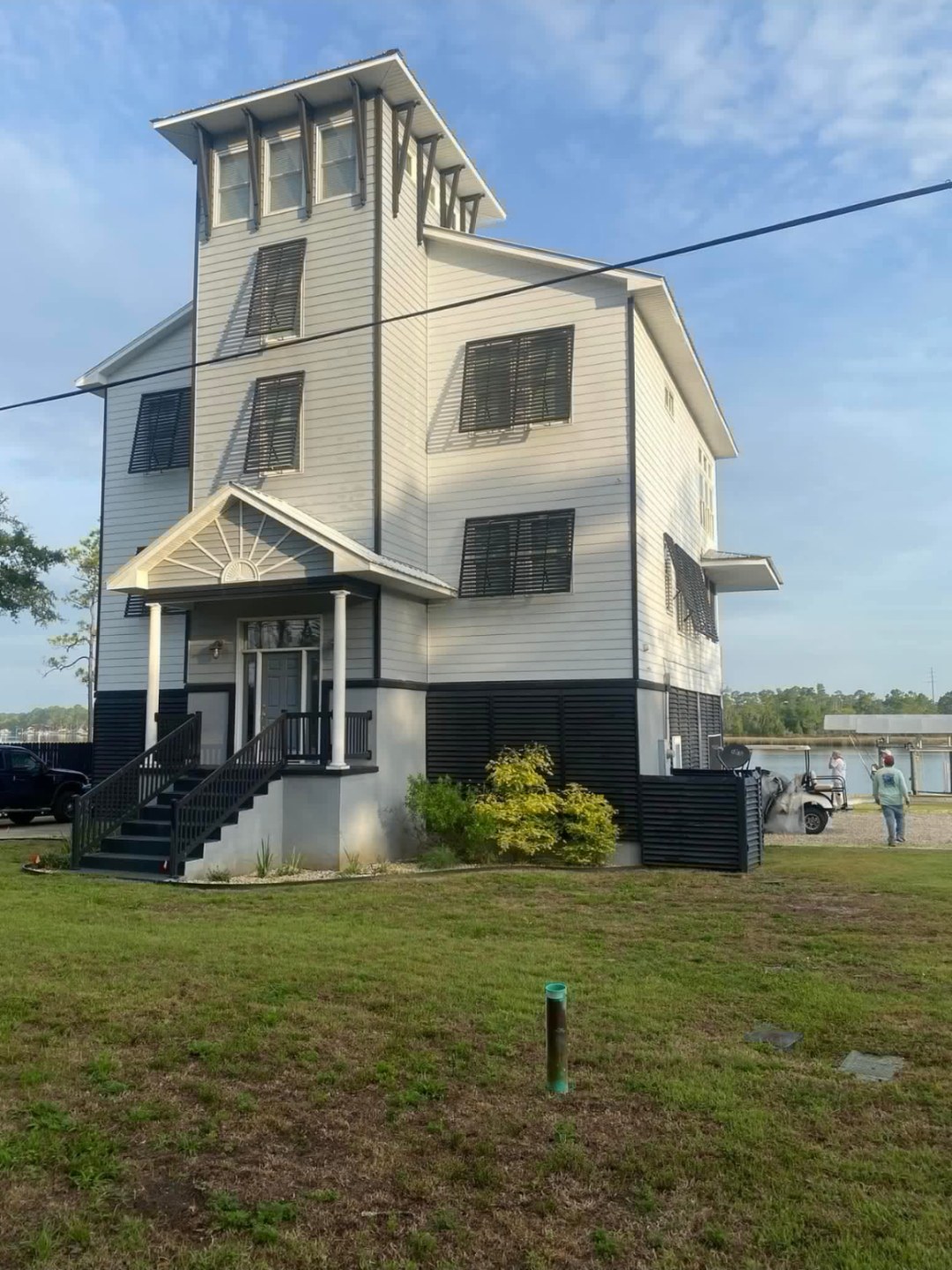 Exterior painting — before