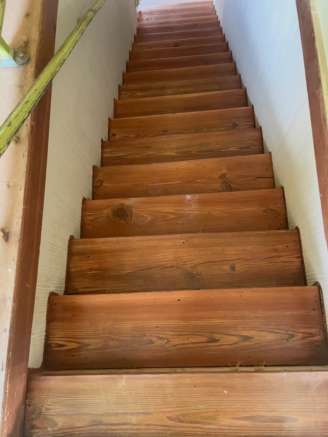 Wood steps refinish — after