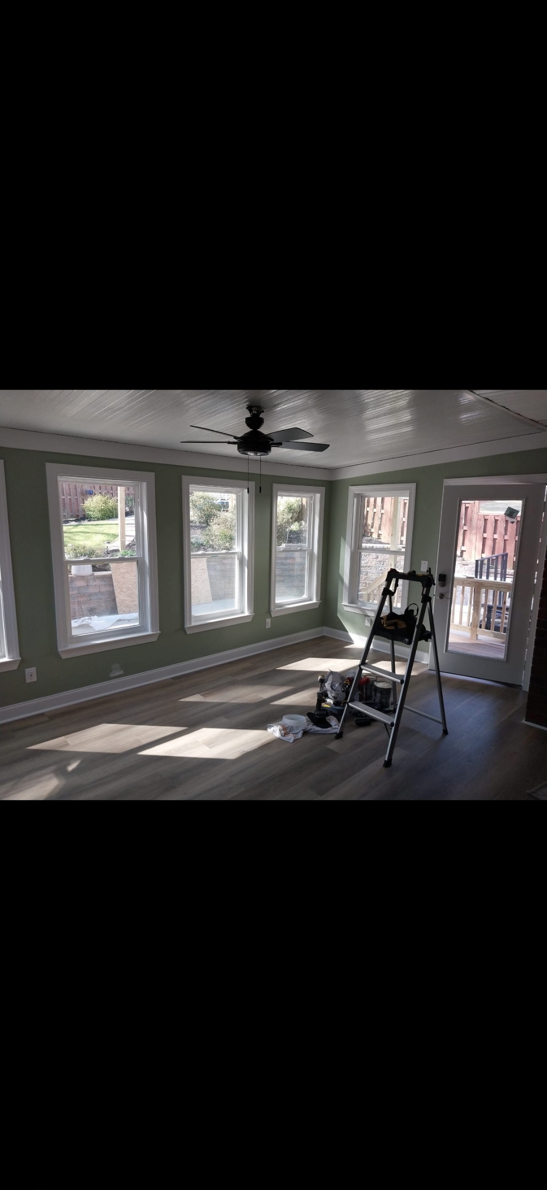 Finished sunroom addition